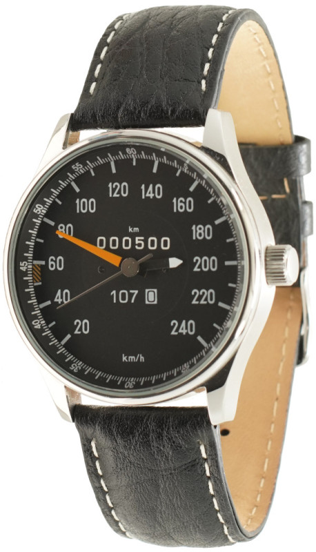 R/C 107, speedometer watch with automatic movement and with model no.